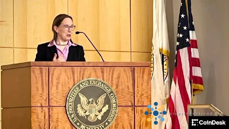 SEC Commissioner Peirce counters views that crypto rule will foster synthetic tokens