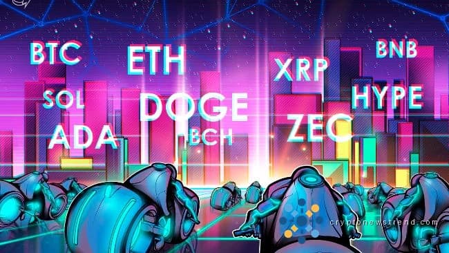 Price predictions 5/6: BTC, ETH, XRP, BNB, SOL, DOGE, HYPE, ADA, BCH, ZEC